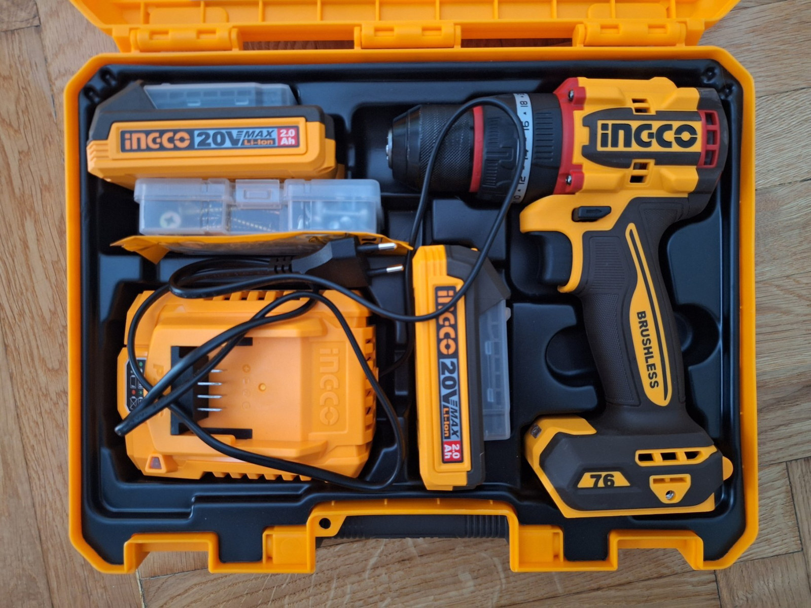 Ingco CIDLI207681E Percussive Battery Drill Driver Solo Brushless 20V