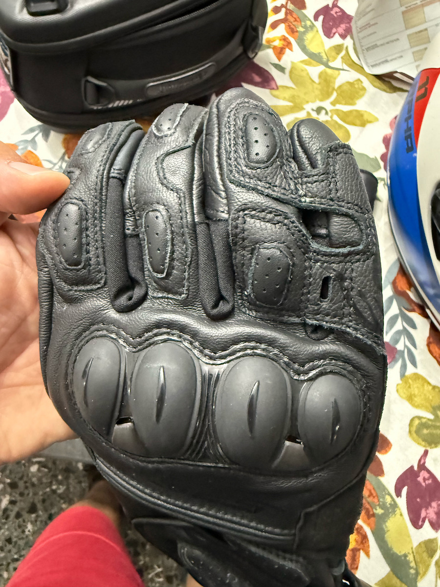 Dainese Impeto De vară Bărbătești Mănuși de motocicletă Din piele Impermeabil Negre