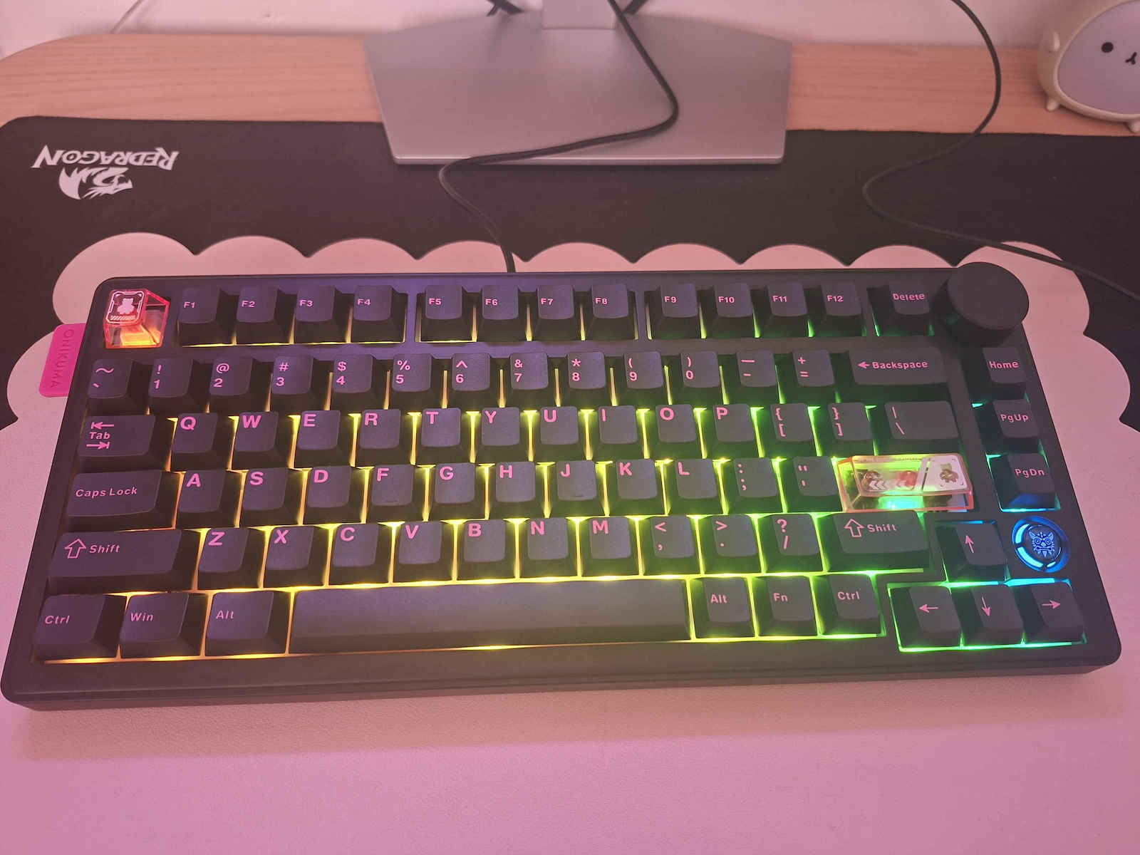 Onikuma MT706 Gaming Keyboard Tenkeyless with RGB lighting (English US) White