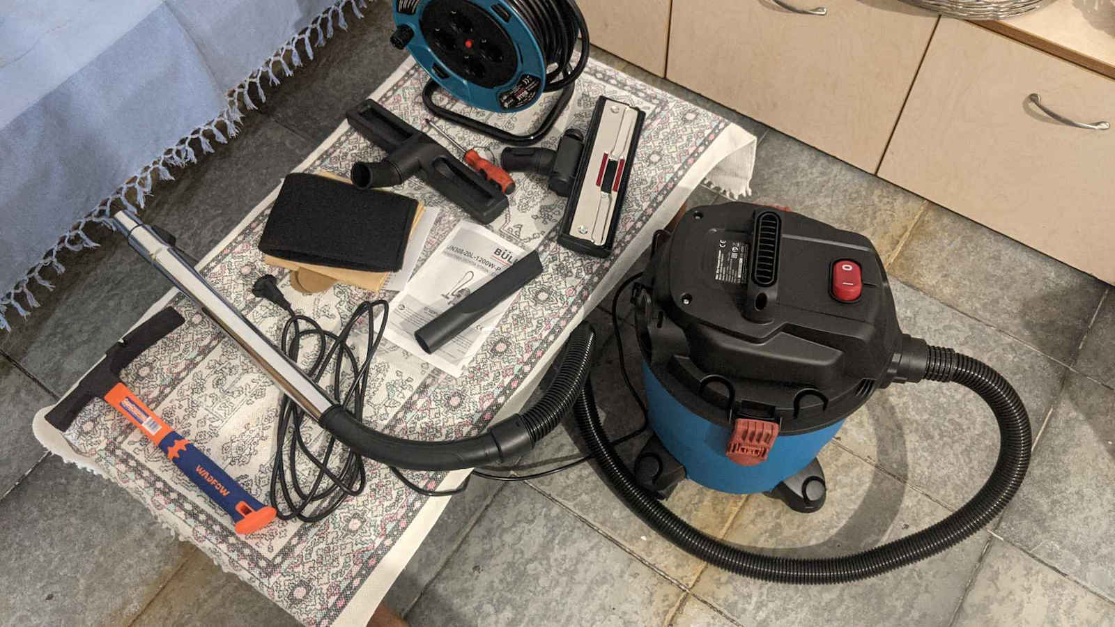 Bulle Σκούπα Υγρών / Στερεών 1200W με Πλαστικό Κάδο 20lt