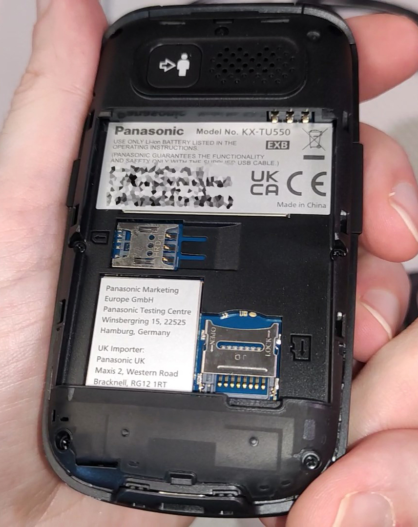 Panasonic KX-TU550 Single SIM Telefon Mobil Rezistent Albastru