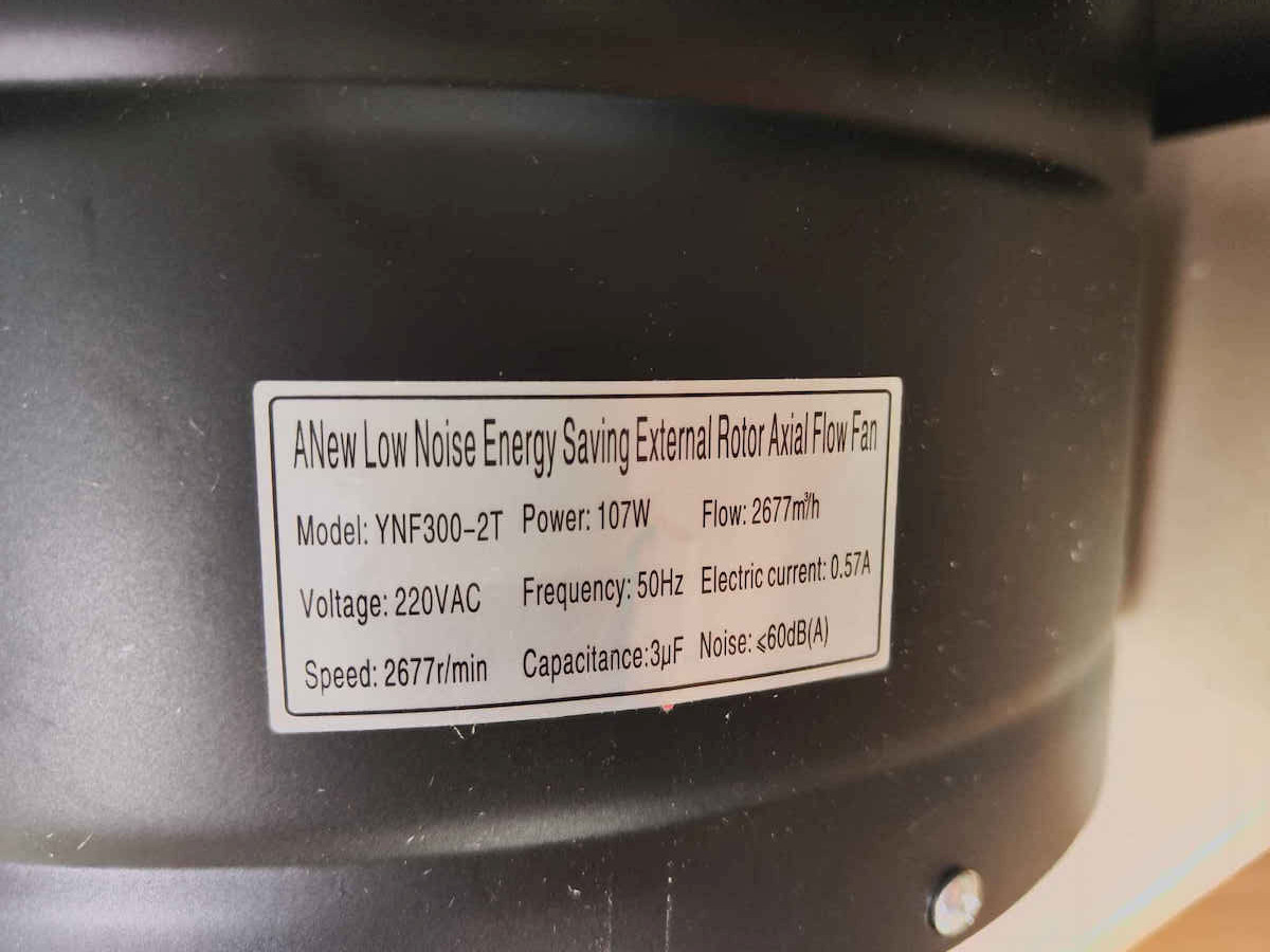 Vevor Αξονικός Εξαεριστήρας Διαμέτρου 300mm
