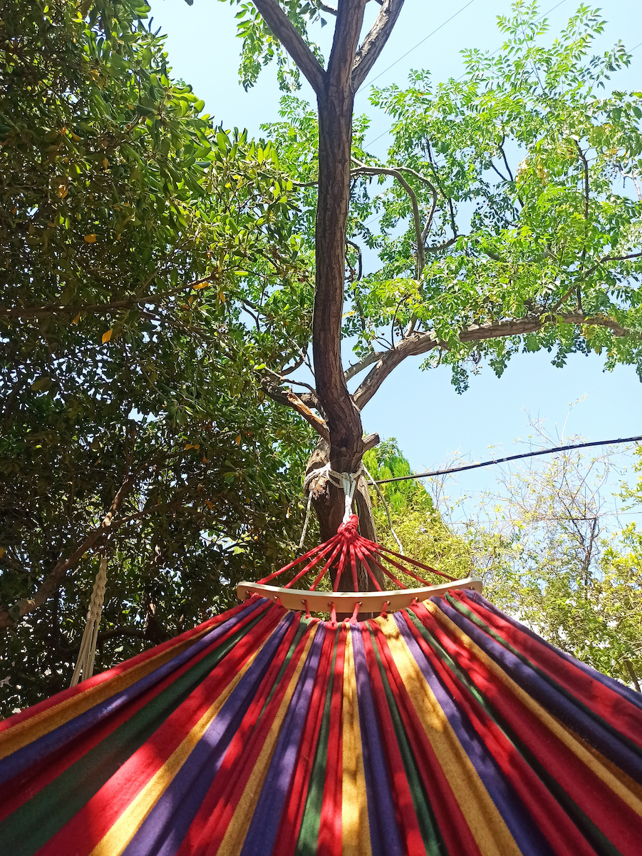 eBest Single Hammock Red 210x150cm