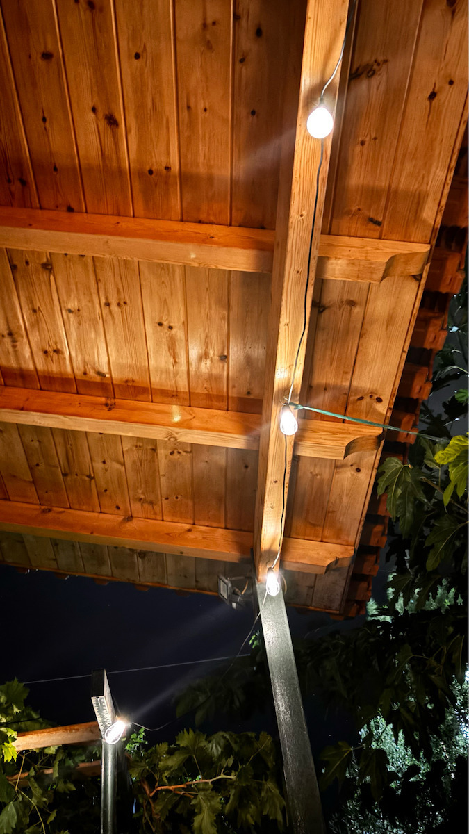 Rixme Hanging Solar Light Garland Warm White 2700K with Photocell and Remote Control 25cmcm