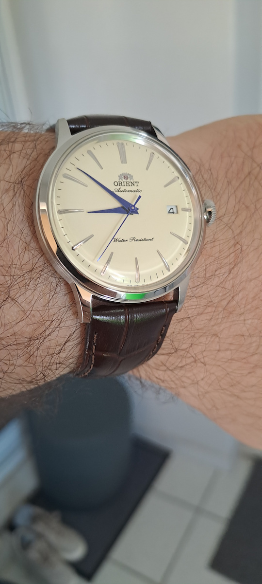 Orient Classic Bambino Men's Watch 40.5mm Automatic with Brown Leather Strap