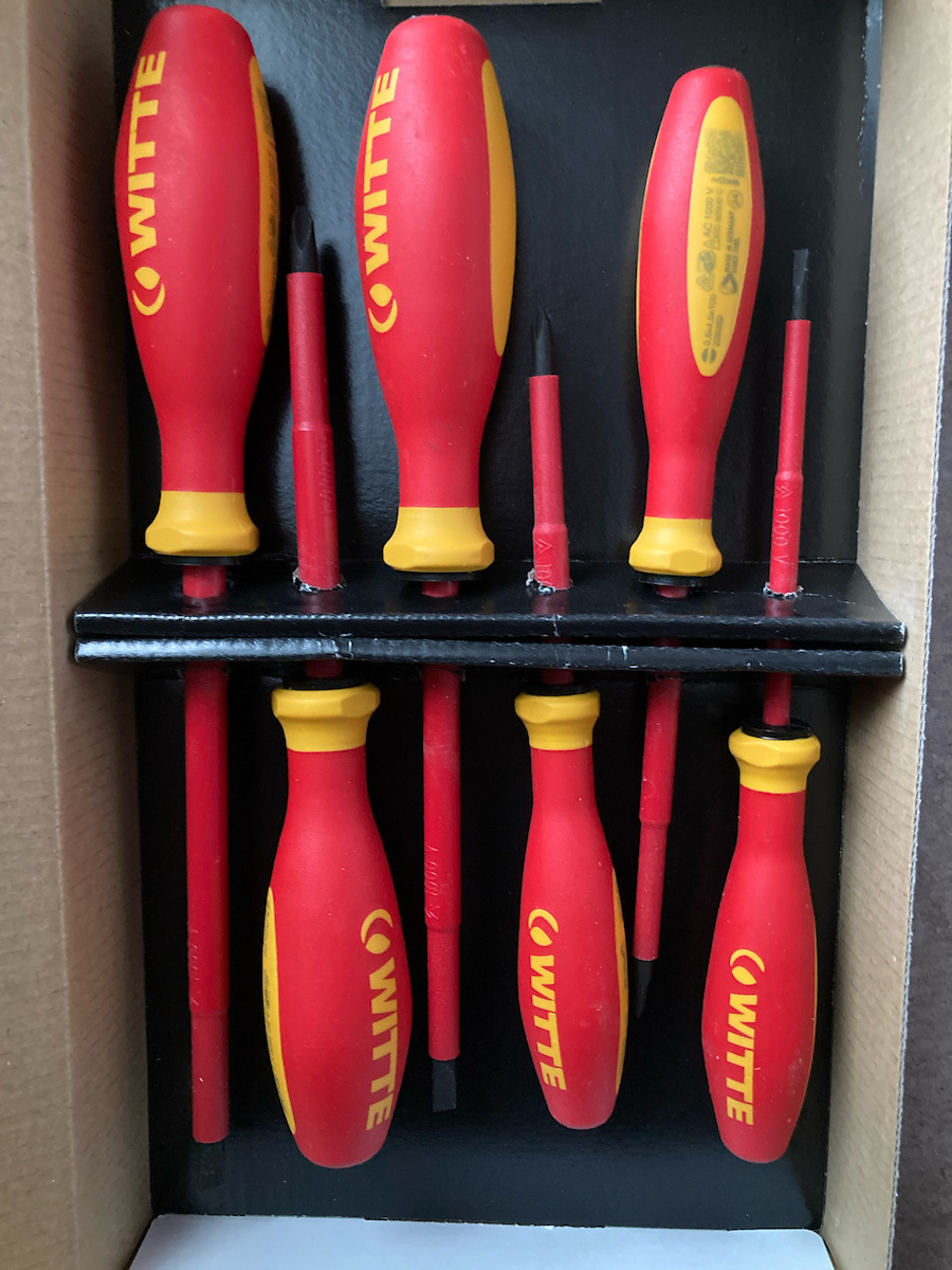 Witte Set 6 Șurubelnițe Electricianului VDE 1000V