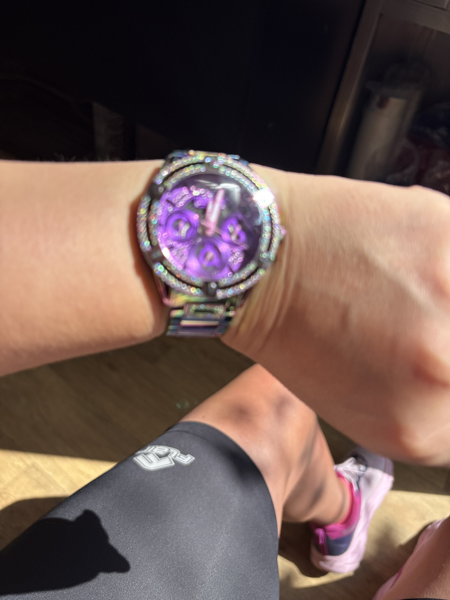 Womens Watch 40mm Battery With Pink Steel Bracelet