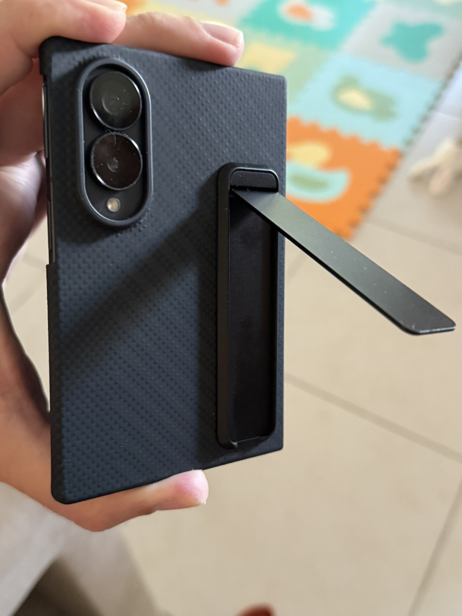 Samsung Carbon Standing Back Cover Tempered Glass Aramid Fiber Black (Galaxy Z Fold8)