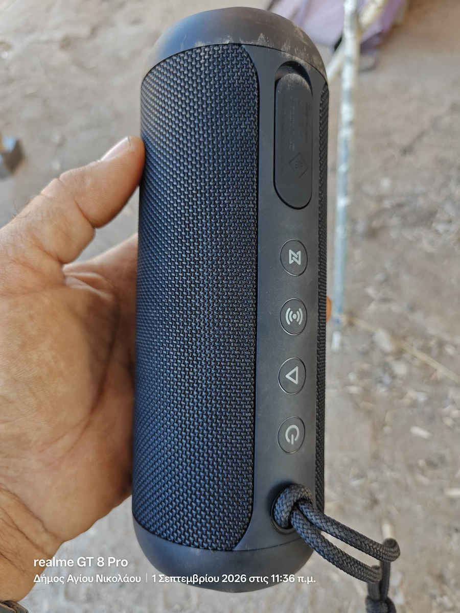 NGS Roller Furia 2 Waterproof Bluetooth Speaker 30W with Radio and Battery Life up to 9 hours Blue