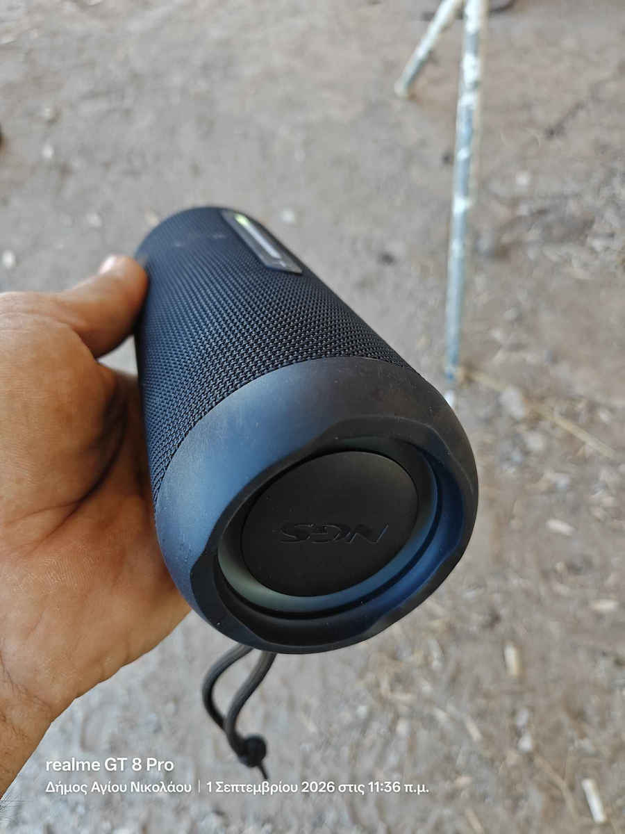 NGS Roller Furia 2 Waterproof Bluetooth Speaker 30W with Radio and Battery Life up to 9 hours Blue