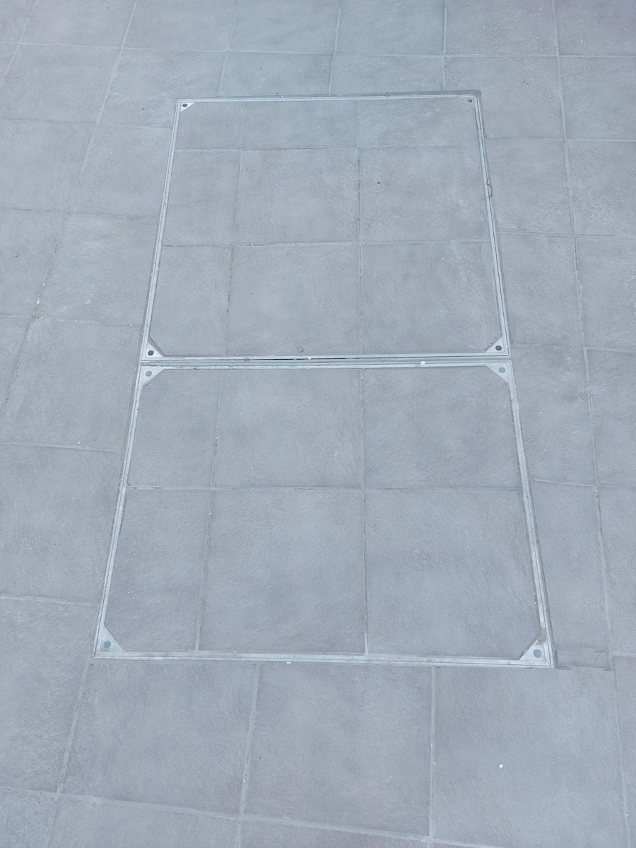 Sewer Drain Cover 60x80 Aluminum Fillable Sewer Drain Yul06-60/80 Dc 60 Light