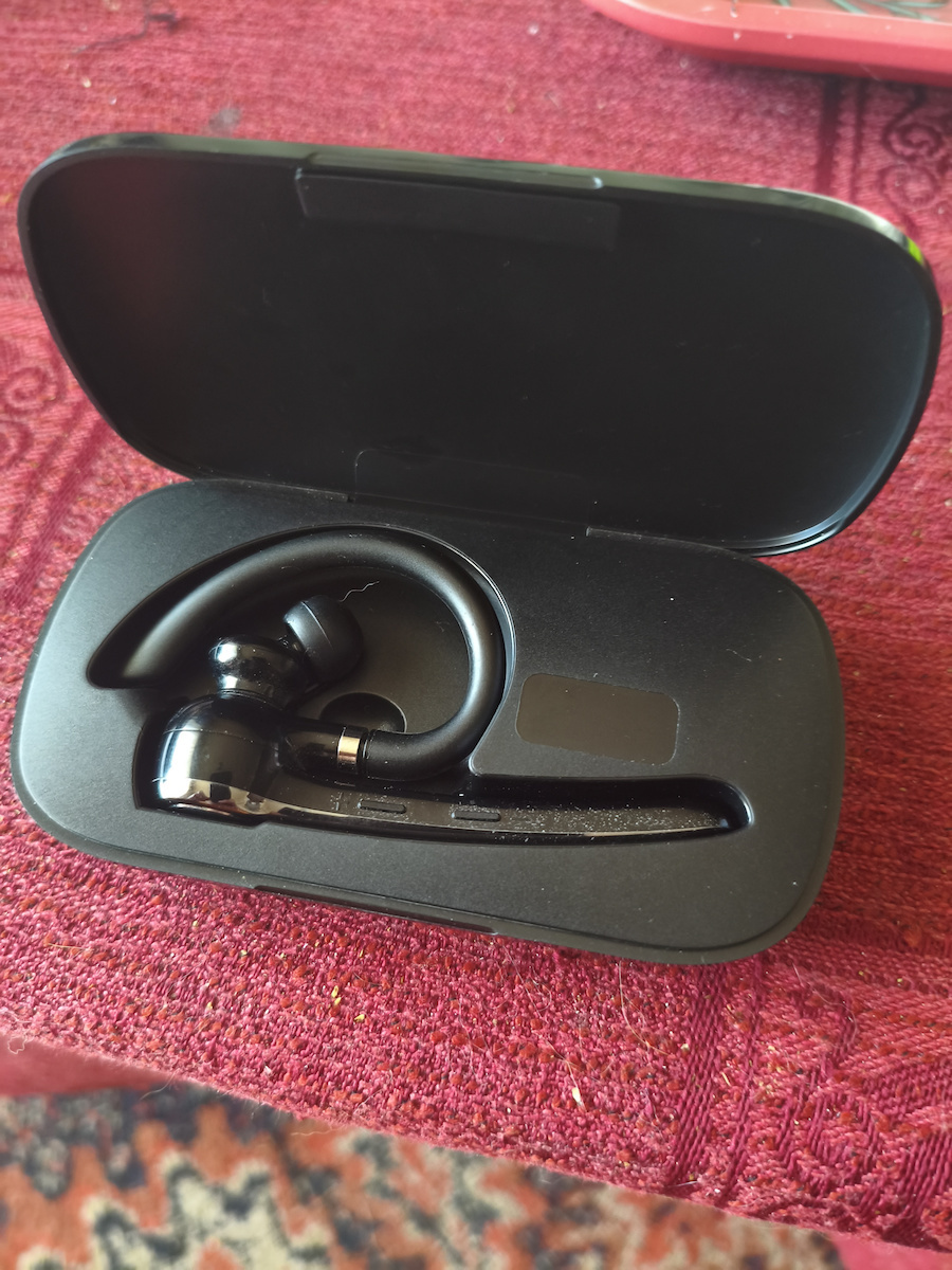 Techsuit G7 In-ear Bluetooth Handsfree Ακουστικό με Θήκη Φόρτισης Μαύρο