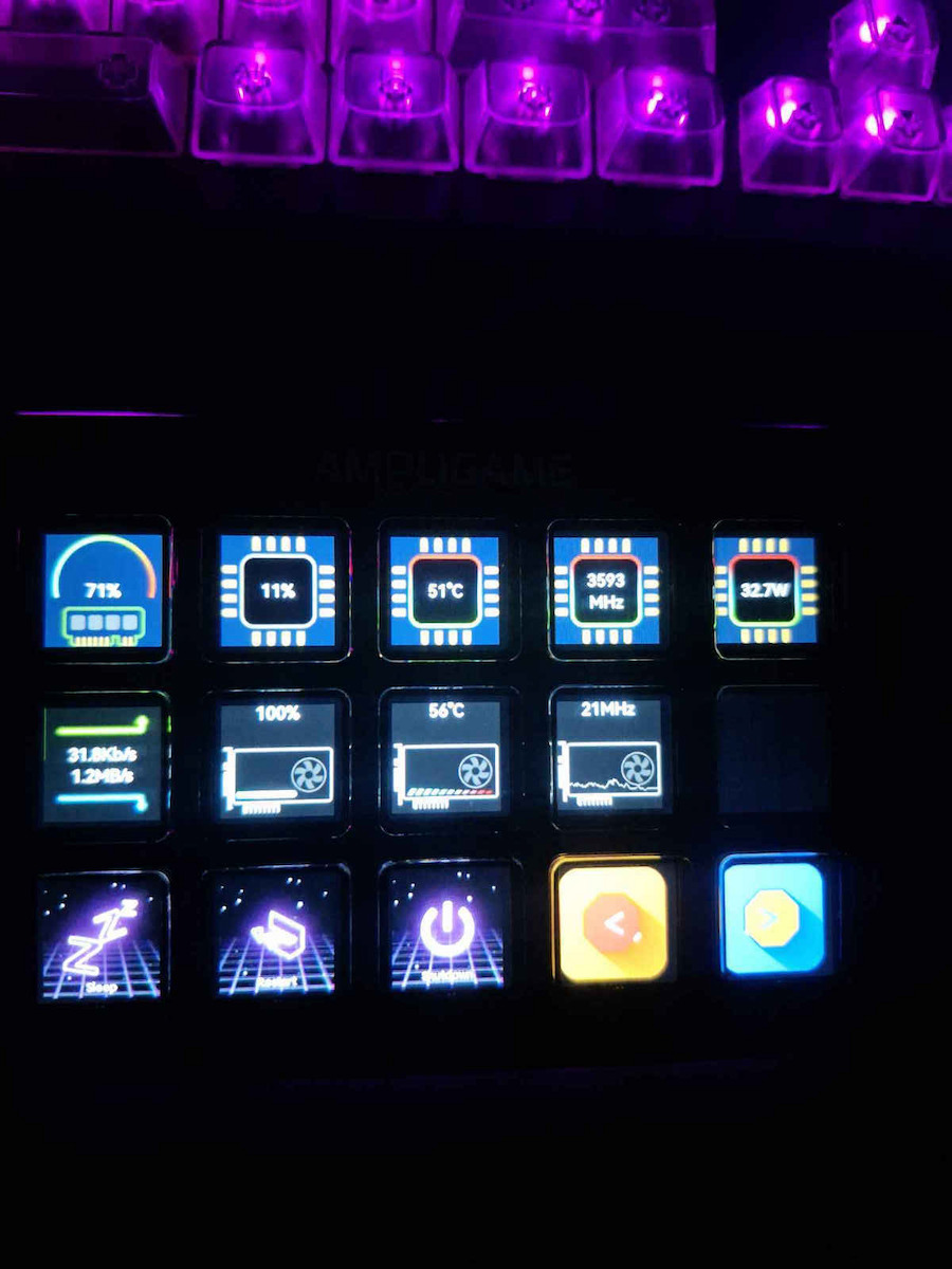 Fifine Stream Deck AmpliGame D6 Stream Controller Deck with RGB για PC