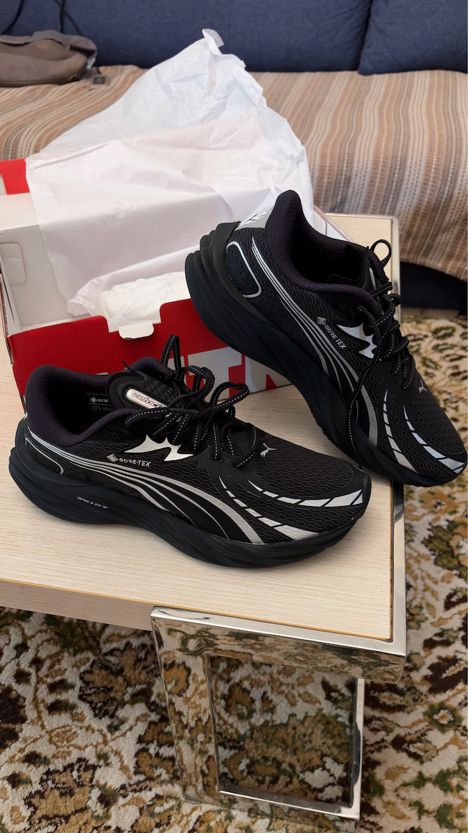 Velocity Nitro 4 GTX Bărbați Pantofi sport Alergare Negre Impermeabile cu Membrană Gore-Tex