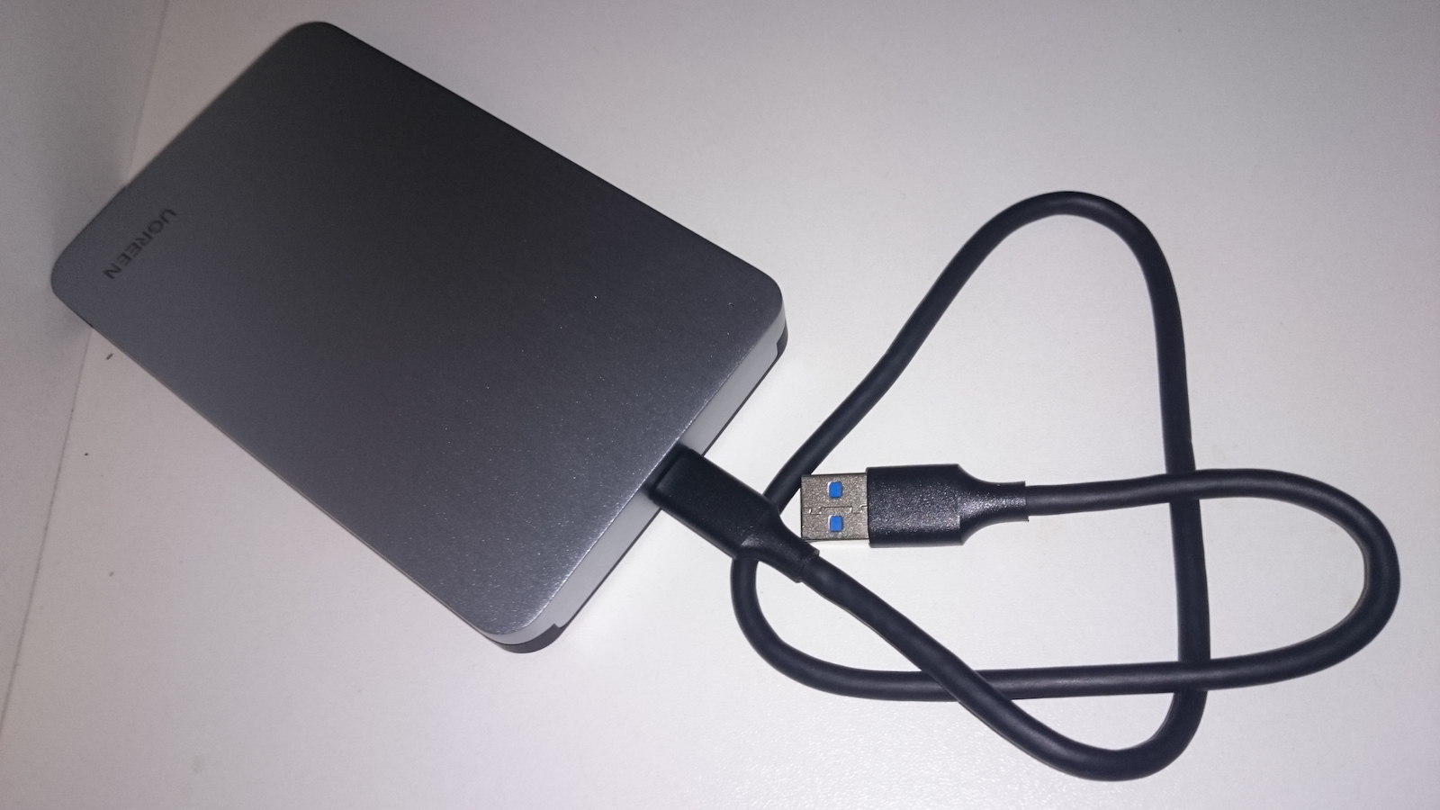 Ugreen Cm300 Case for Hard Drive 2.5" SATA III with Connection Type-C Gray