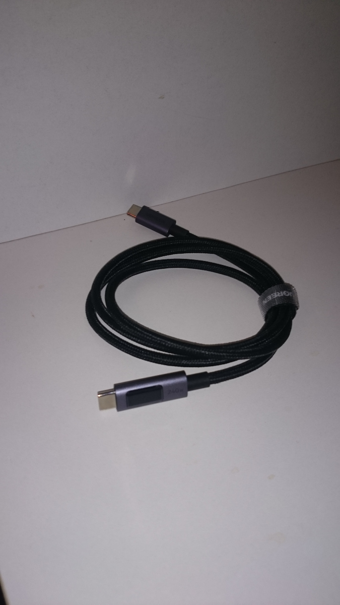 Ugreen L530 Cablu Video USB 2.0 USB-C Tată - USB-C 240W PD Negru 2 m 65867