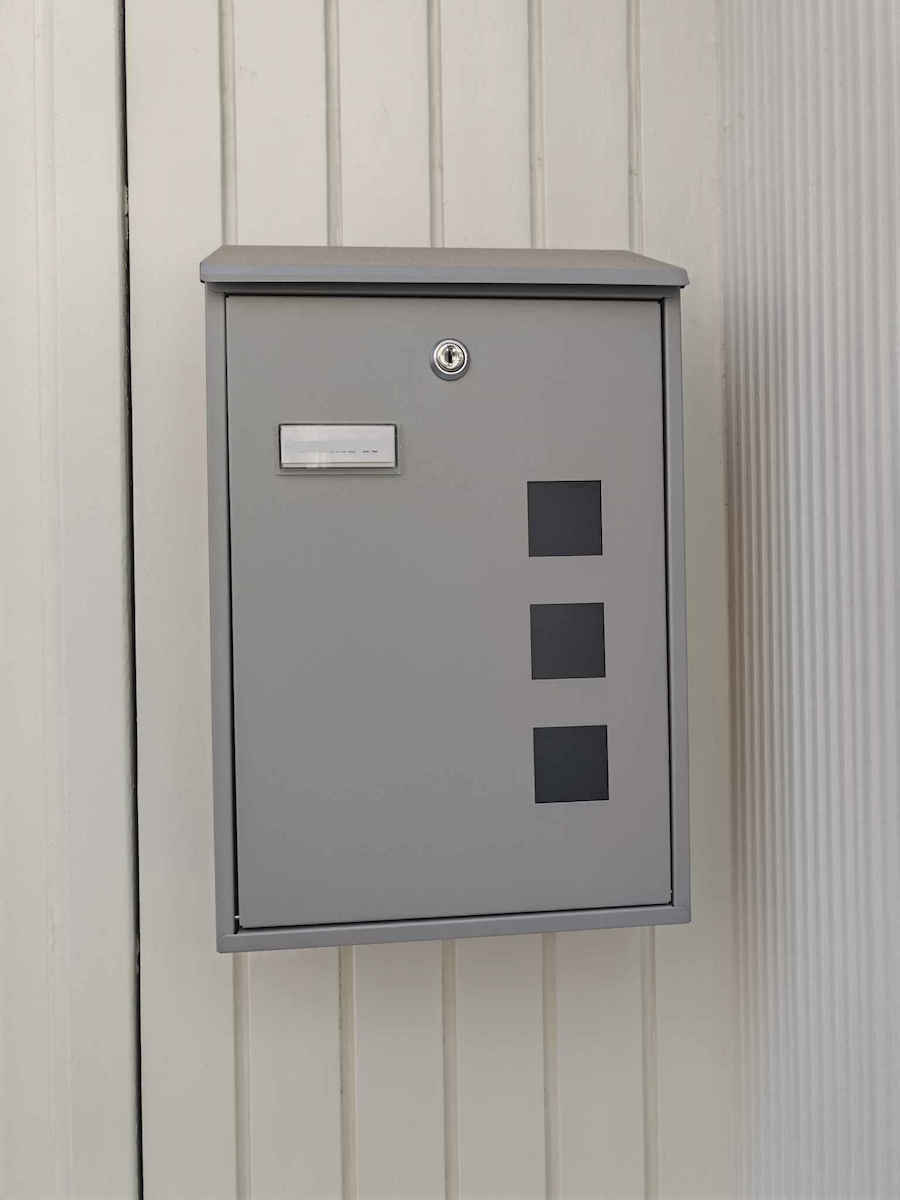 FFG Cutie Poștală pentru Exterior Metalic în Culoarea Gri 25x10x40cm