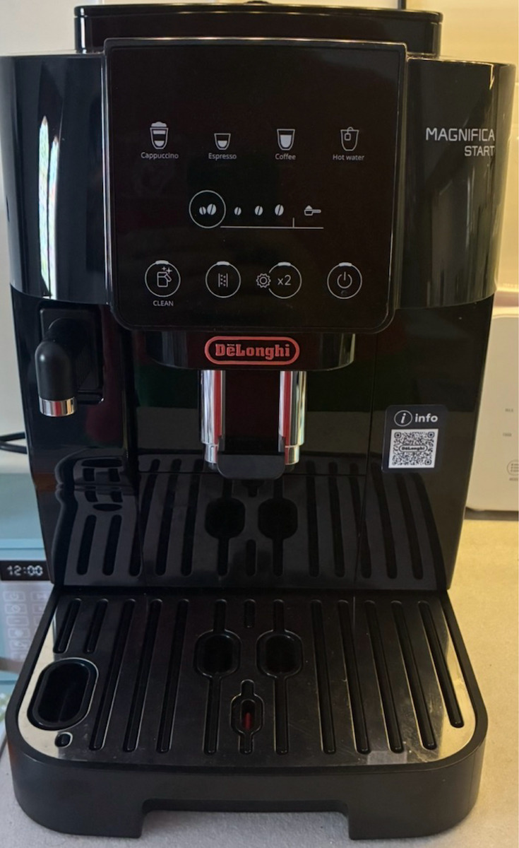 De'Longhi Magnifica Start Αυτόματη Μηχανή Espresso 1450W Πίεσης 15bar για Cappuccino με Μύλο Άλεσης Μαύρη ECAM220.60.B
