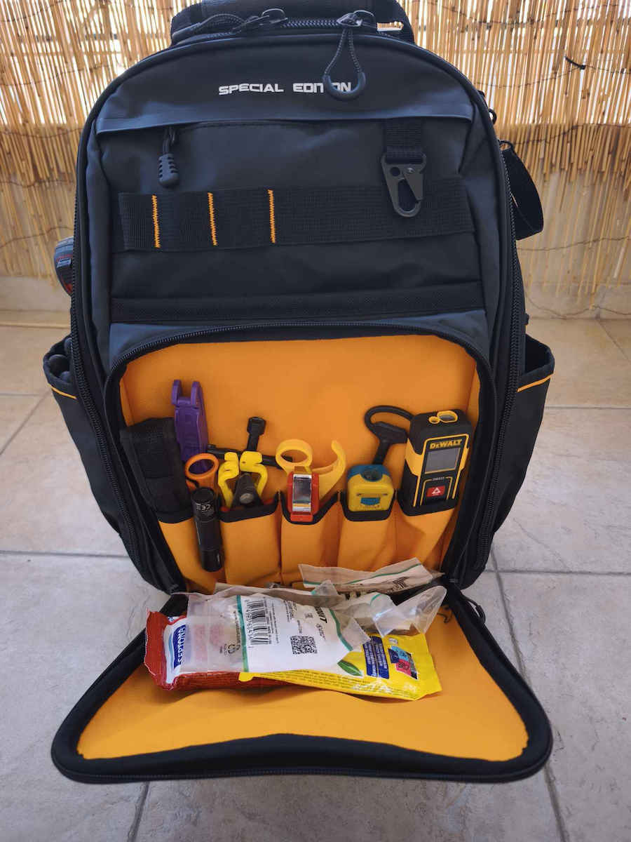 DEWALT Pro McLaren Τσάντα Πλάτης Τροχήλατη Αδιάβροχη Μαύρη 28.7lt