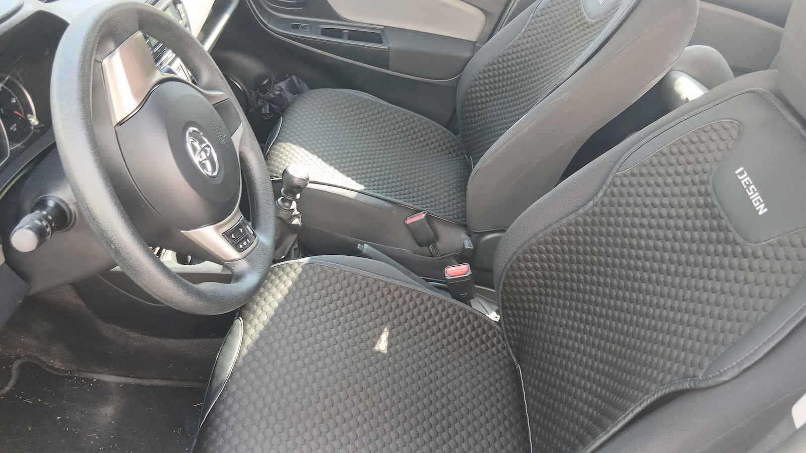 eBest Car Cover Set 2pcs Cotton Black