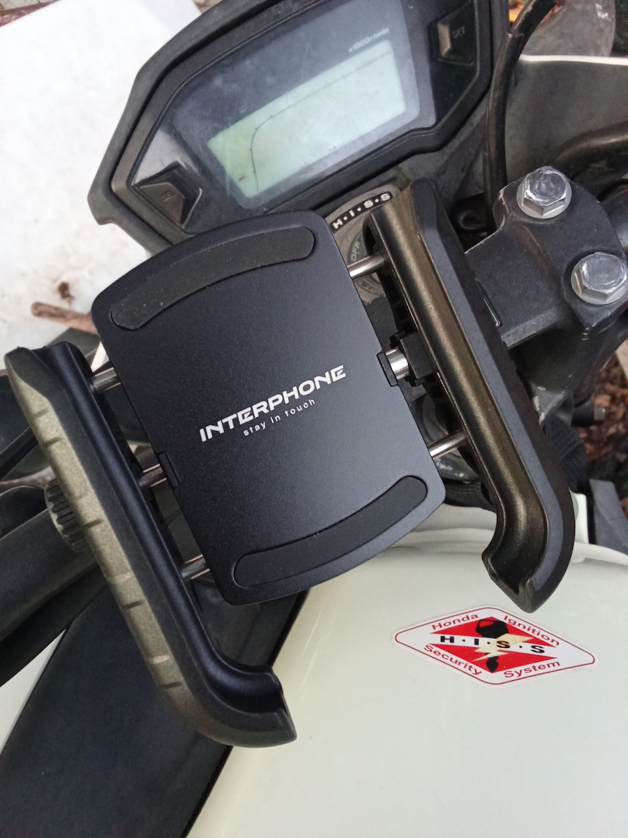 Interphone Crab Pro Suport de Telefon mobil Motocicletă cu braț reglabil 7" pentru pe volan