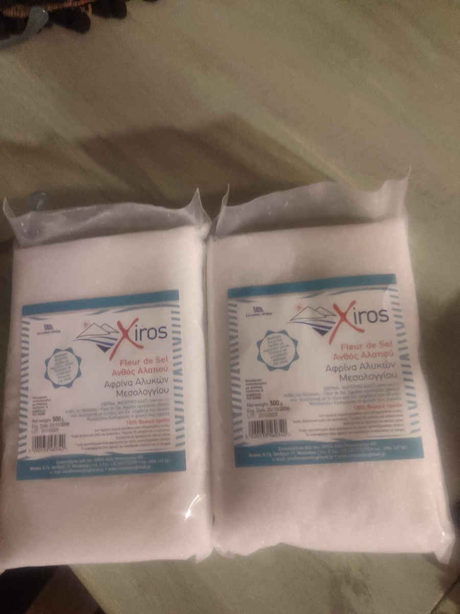 Xiros Natural Unprocessed Mesolongi Flower Salt 500gr