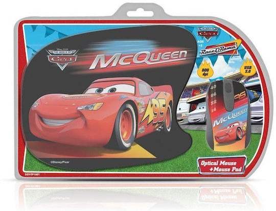 Disney Cars Ενσύρματο Ποντίκι Πολύχρωμο