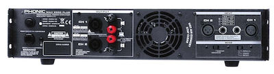 Phonic MAX-2500 PLUS Τελικός Ενισχυτής PA 2 Καναλιών 750W/4Ω 500W/8Ω