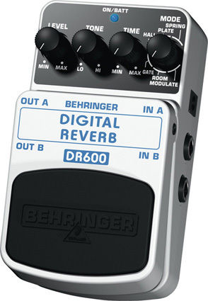 Behringer DR600 Pedals Effect Reverb Electroacoustic Instruments, Electric Guitar and Electric Bass