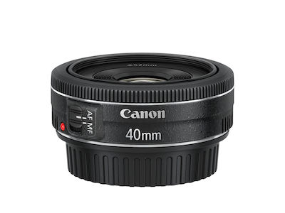 Canon Full Frame Φωτογραφικός Φακός EF 40mm f/2.8 STM Standard / Pancake για Canon EF Mount Black