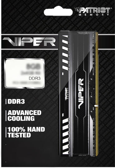 Patriot 8GB DDR3 RAM cu 2 module (2x4GB) și Viteză 1600 pentru