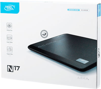 Deepcool N17 Охлаждаща подложка за Лаптоп до 14" с 1 Вентилатор Черен