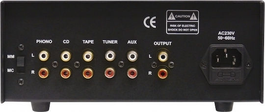 Dynavox TPR-3 Λαμπάτος Προενισχυτής Hi-Fi Stereo 206243 Μαύρος