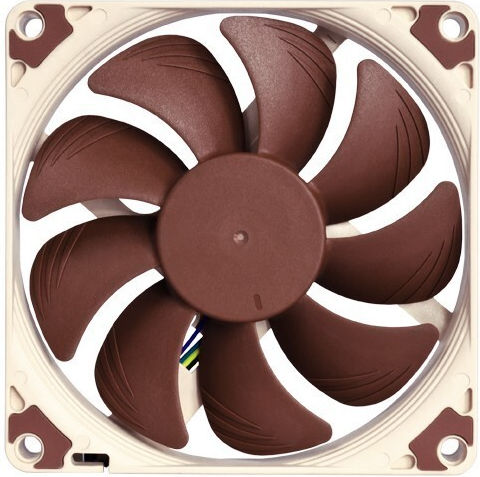 Noctua NF-A9x14 Case Fan 92mm (2200rpm / 29.72cfm) Without LED Lighting and 4-Pin PWM Connection Brown