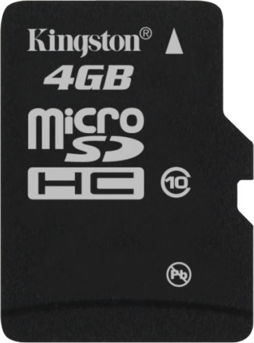 Kingston microSDHC 4GB Class 10 UHS-I with Adapter