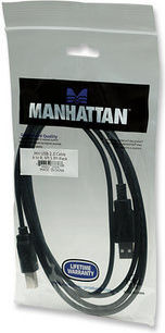 Manhattan USB 2.0 Cable USB-A Male - USB-B Male 1.8m (333368)