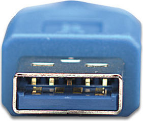 Manhattan USB 2.0 Cable USB-A male - USB-A female Μπλε 2m 322379