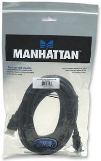Manhattan Cable HDMI male - HDMI male 5m Μαύρο
