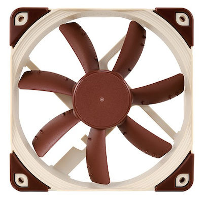 Noctua NF-S12A Gehäuselüfter 120mm mit Verbindung 4-Pin PWM 1Stück Braun