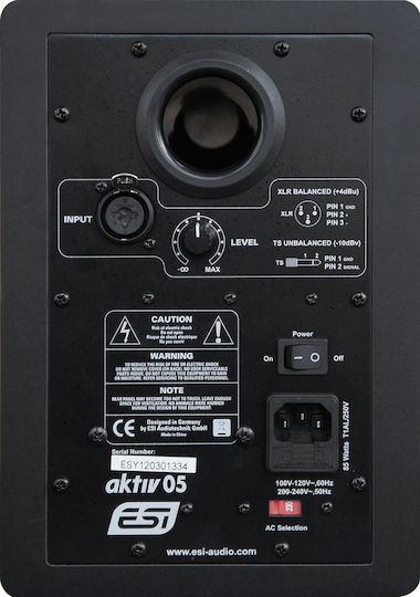 ESI aktiv 05 Studio Active Speaker 2 No of Drivers 60W Black (Piece)