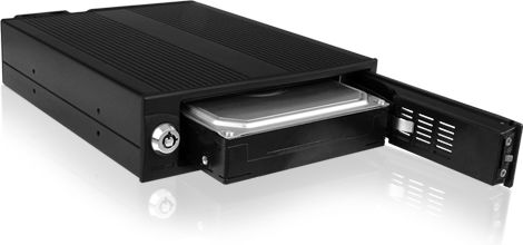 Icy Box IcyBox 3,5" SATA hard drive rack in 1x5,25" Black (IB-170SK-B)