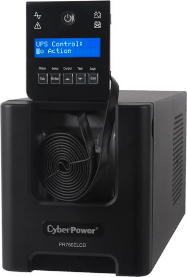 CyberPower PR750ELCD UPS Line-Interactive 750VA 675W με 6 IEC Πρίζες