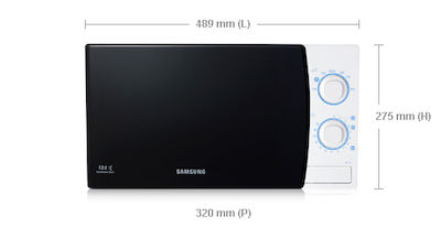 Samsung ME711K Φούρνος Μικροκυμάτων 20lt Λευκός