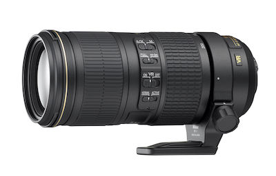 Nikon Full Frame Φωτογραφικός Φακός AF-S Nikkor 70-200mm f/4G ED VR Tele Zoom για Nikon F Mount Black