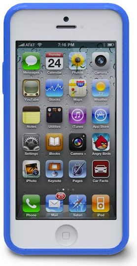 iLuv Back Cover Σιλικόνης Μπλε (iPhone 5/5s/SE)