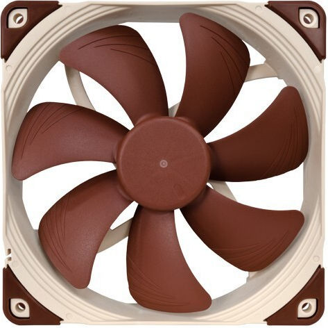 Noctua NF-A14 Case Fan 140mm (1500rpm / 82.52cfm) Χωρίς Led Φωτισμό και Σύνδεση 4-Pin PWM Καφέ