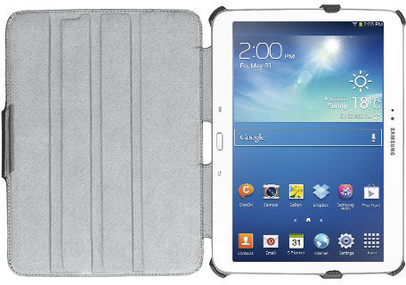 Trust Stile Folio Stand Flip Cover Black Galaxy Tab 3 10.1