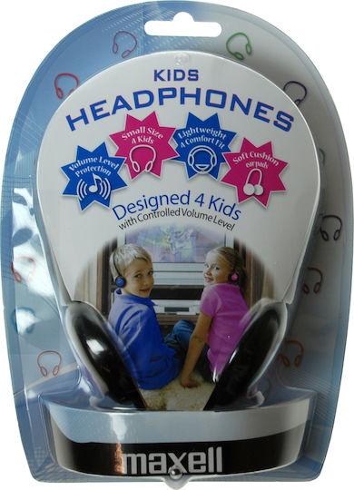 Maxell Casca Stereo 4 Kids Ενσύρματα Παιδικά On Ear Ακουστικά Μπλε