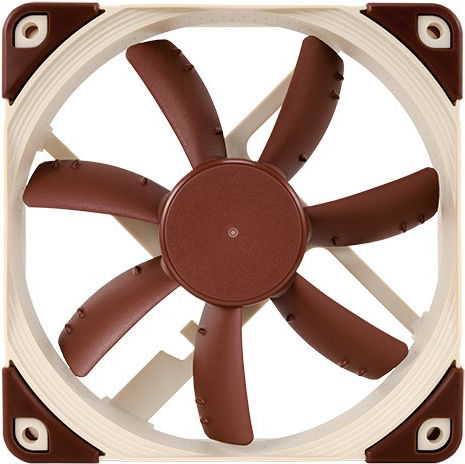 Noctua NF-S12A FLX Case Fan 120mm (1200rpm / 63.27cfm) Without LED Lighting And Connection 3-Pin / 4-Pin Molex Brown