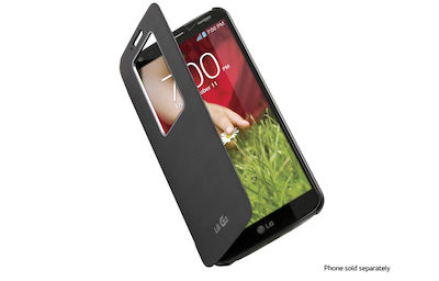 LG S-View Quick Window Folio Case Black (G2)